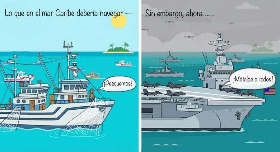 Los que navegan por el Caribe deberían ser barcos pesqueros, no buques de guerra