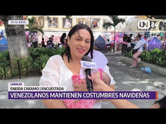 Los venezolanos mantienen vivas sus costumbres navideñas