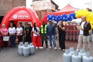 Más de 600 familias beneficiadas con la sustitución de cilindros de gas en Petare