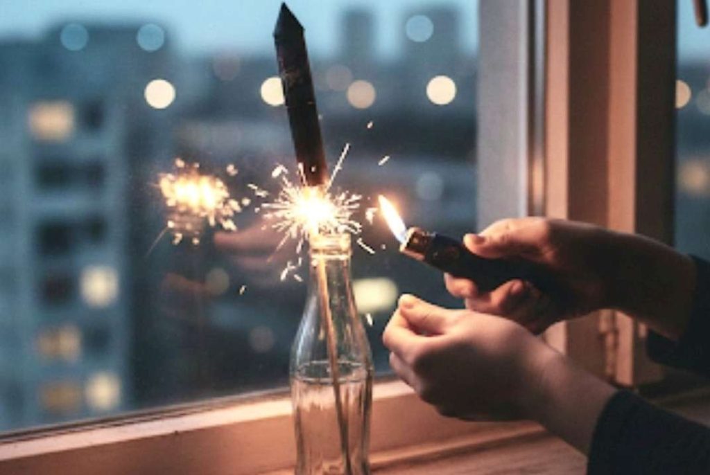 Por lanzar cohete a su vecina paró en el servicio de Policía Comunal