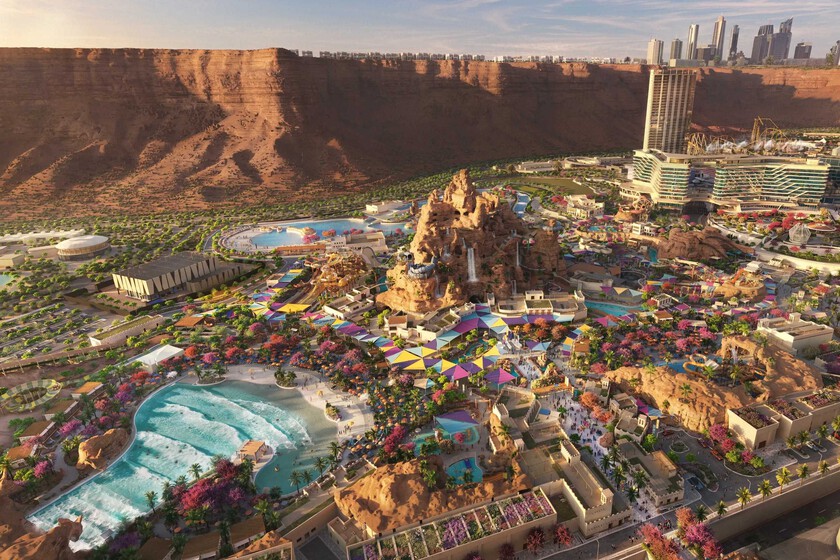 Una de las atracciones más deseadas del mundo ya puede montarse. Está en Arabia Saudí y tiene tres récords mundiales