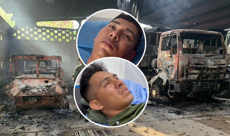 'llevaba un misil al hombro, pero cayó algo al lado y salio volando'