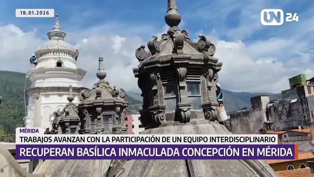 Avanza recuperacíon de la Basilica Inmaculada Concepción en Mérida