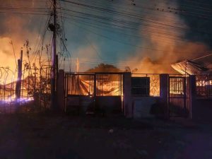Cinco viviendas de Nueva Cúa resultaron afectadas por incendio