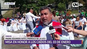 Comunidad ucevista rinde tributo a los caídos del 3 de enero
