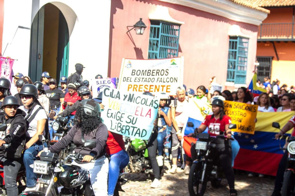 Con marcha y asamblea piden liberación de Maduro en Falcón y Portuguesa