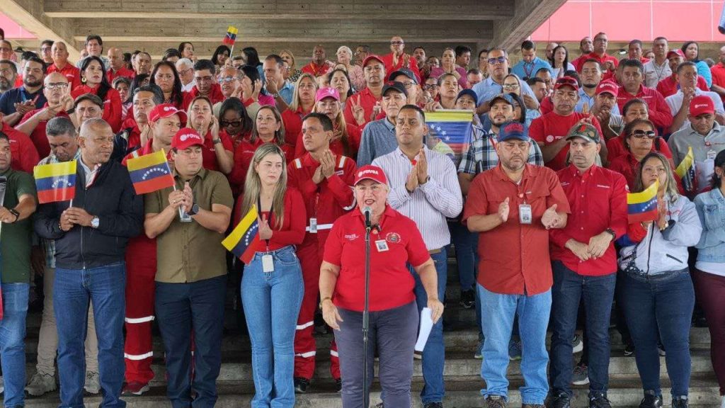 En Monagas trabajadores petroleros exigen liberación de Maduro y Flores