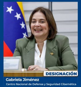 Ministra Gabriela Jiménez asume conducción del Centro Nacional de Defensa y Seguridad Cibernética