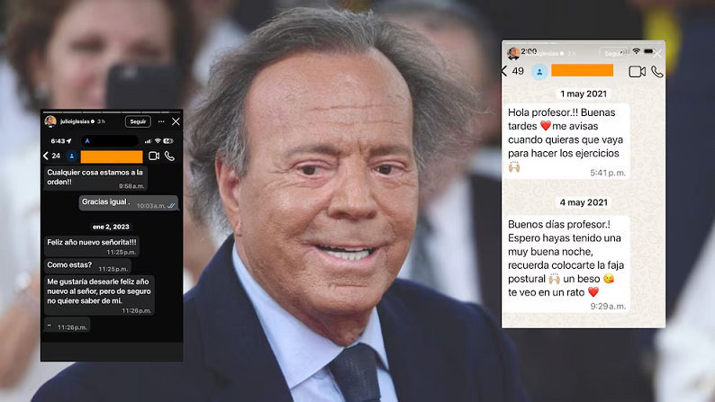 Julio Iglesias difunde mensajes de WhatsApp para desmentir las acusaciones de agresión sexual