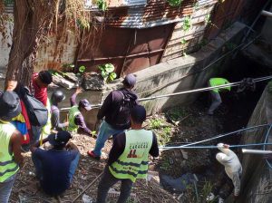 Limpian torrentera en Comuna Blandín