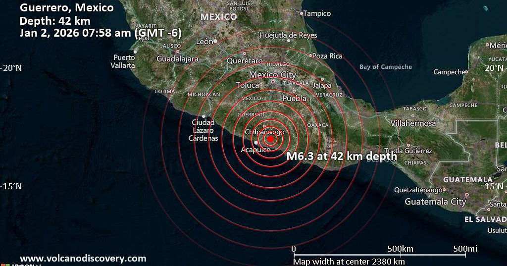 México registró sismo de magnitud 6.5 y activa protocolos de seguridad