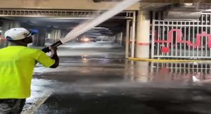 Realizan labores de mantenimiento en el túnel Cipreses 