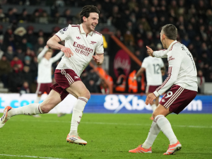 Rice consigue doblete en sólida victoria de los "Gunners"