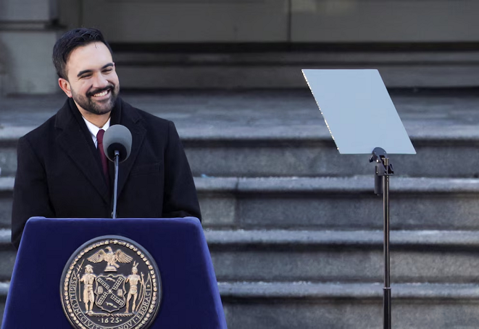 En su primer discurso como alcalde de Nueva York, Zohran Mamdani, prometió gobernar con 'coraje' y políticas para la clase trabajadora