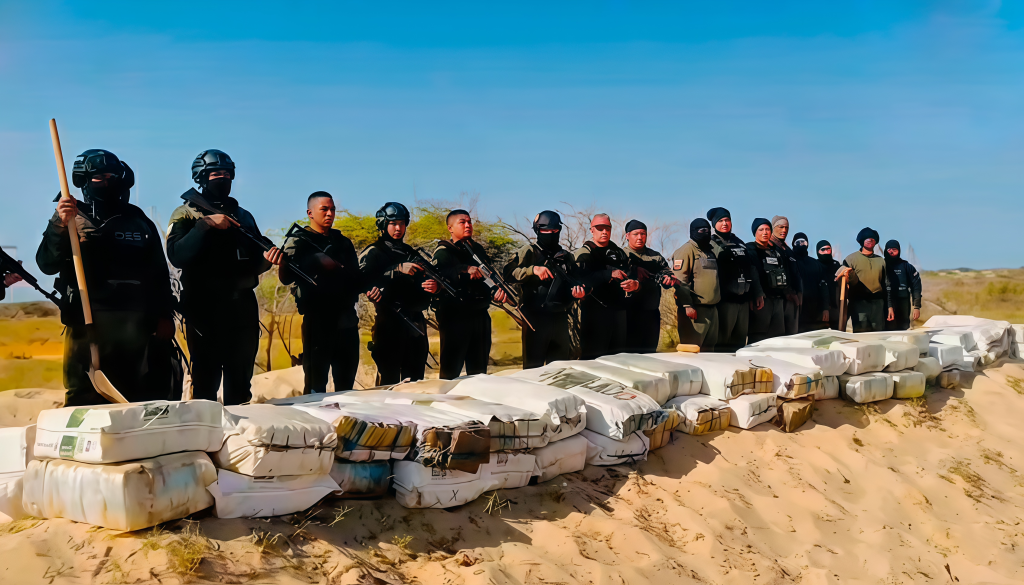 Desenterraron 5.729 panelas de marihuana