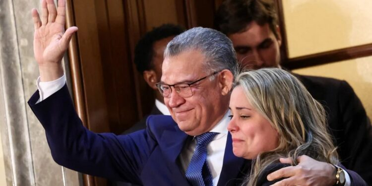 Enrique Márquez, exrector del CNE de Venezuela que salió de prisión en enero y fue invitado sorpresa de Donald Trump