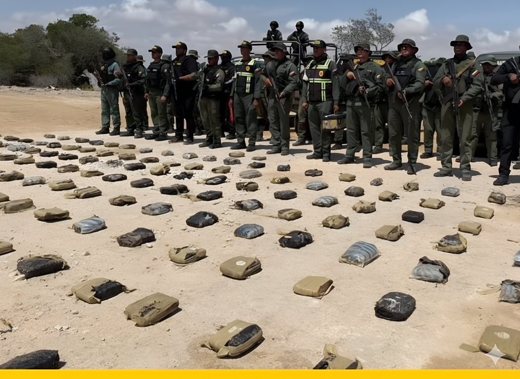 Incautadas en el Caribe 262 panelas de marihuana