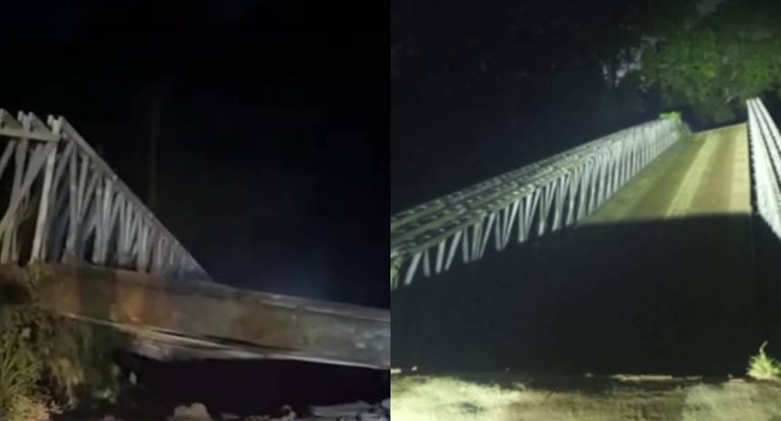 Fuertes lluvias provocaron colapso del puente Guaruríes