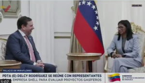 Presidenta Rodríguez recibió a representantes de la empresa Shell para evaluar proyectos gasíferos