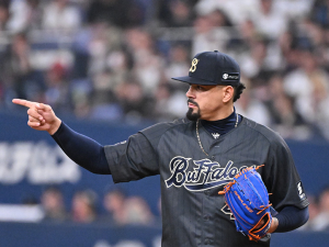 Andrés Machado obtuvo su primer salvado del año en Japón