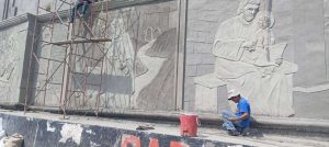 Con escultura de alto relieve exponen vida de San José en Barquisimeto