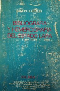 Contibuciòn a la bibliografìa y hemerografìa del estado Lara