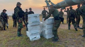 Destruyen campamento donde había una avioneta y 523 panelas de cocaína