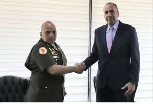 Fiscal (E) se reunió con el fiscal general militar para coordinar acciones