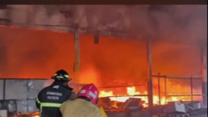 Incendio de gran magnitud en los depósitos de una importante empresa en Valencia afectó más de 2 mil metros cuadrados