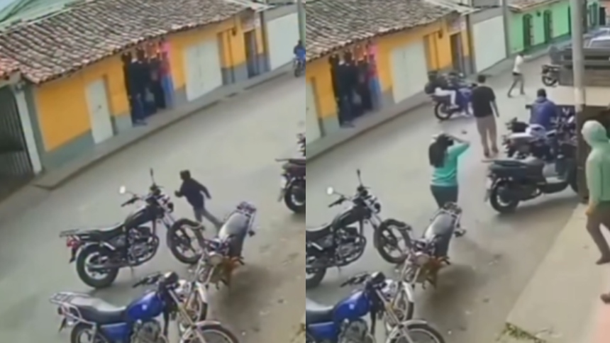 La trifulca que se desató en plena calle de Mérida tras arrollamiento de moto por 'descuido'