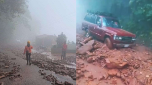 fuertes lluvias causan inundaciones, hay casas afectadas y vías cerradas