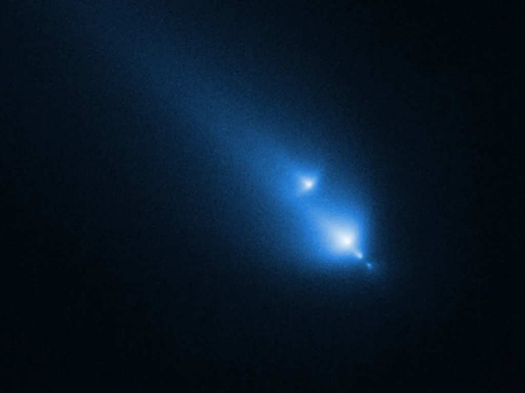 Telescopio Hubble capta el momento en que un cometa se hace pedazos