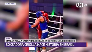Boxeadora criolla Omailyn Alcalá hace historia en Brasil