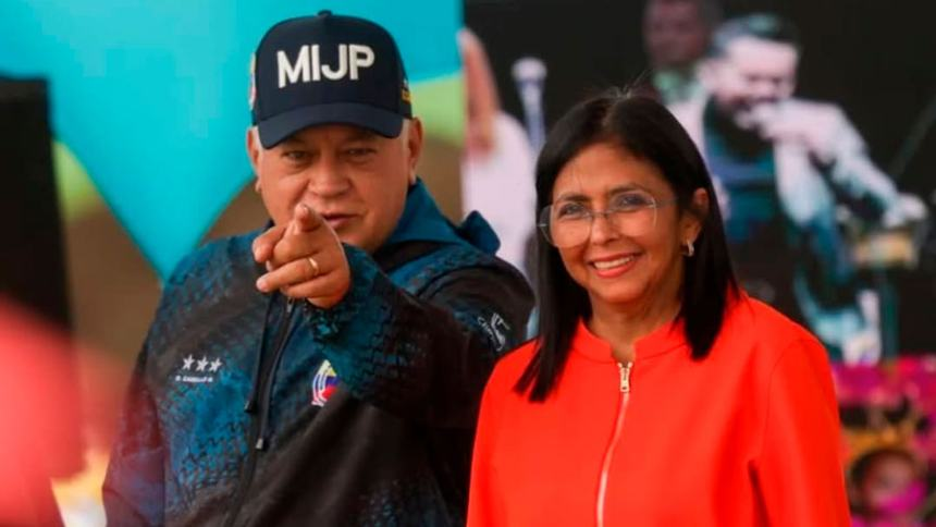 El mensaje que publicó Delcy Rodríguez a propósito del cumpleaños de Diosdado Cabello