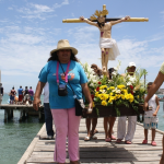 El Cristo del Buen Viaje en camino a su festividad