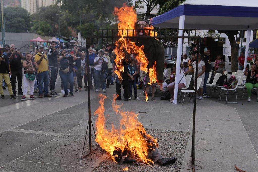 El Judas quemado de El Cementerio fue "El Indiferente"