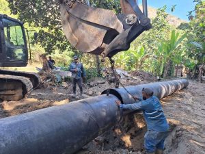 Hidroven instala 1.200 metros de tubería en el Sistema Tuy II