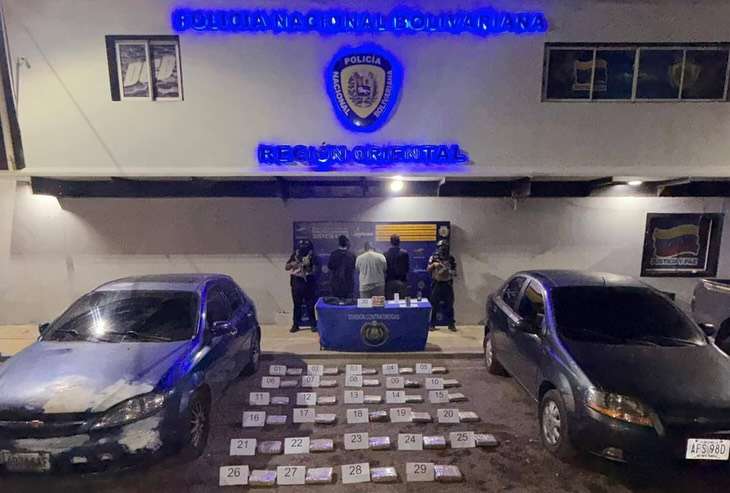 Incautan 32 kilos de marihuana y detiene a tres hombres en El Tigre