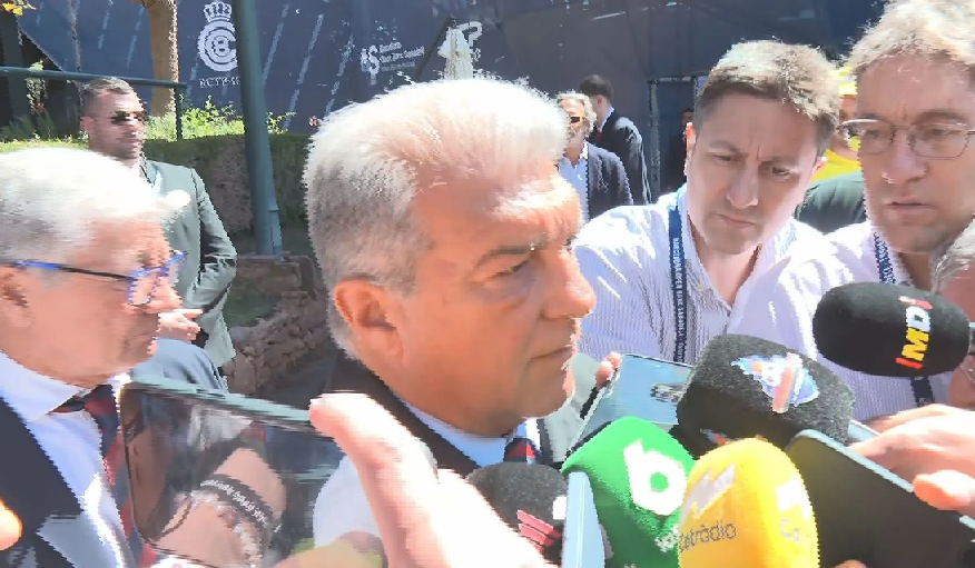 Joan Laporta califica de 'vergüenza' el arbitraje tras eliminación del Barcelona en la Champions