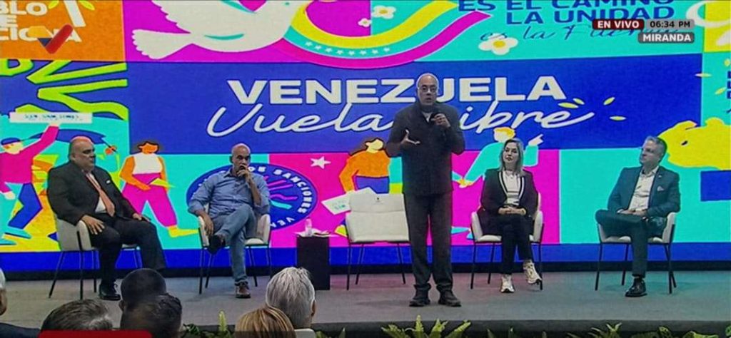 Jorge Rodríguez : la paz no es una imposición para subyugar