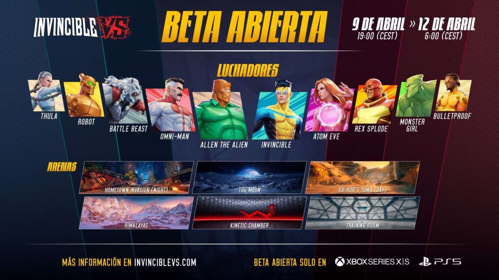 La Beta Abierta de Invincible VS ya está disponible en PS5 y Xbox Series