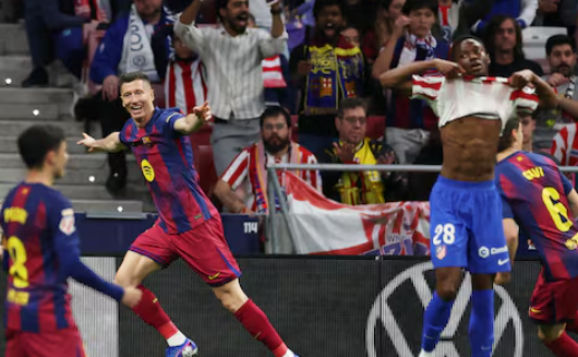 FC Barcelona venció al Atlético de Madrid con gol sortario de Lewandowski