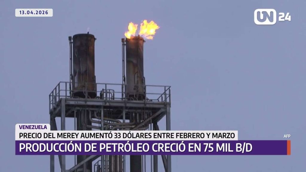 Producción de crudo venezolano creció en 75 mil barriles diarios