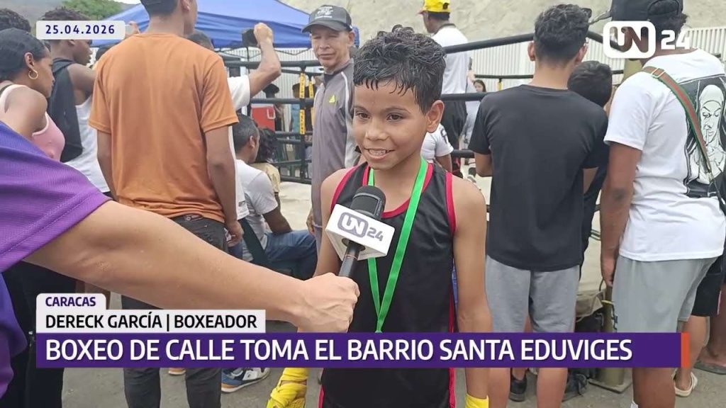 Realizan boxeo de calle en barrio Santa Eduviges de El Cementerio