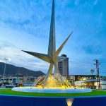 Reinauguran la Redoma de los Bomberos y restauran el icónico «Heptaedro al Cielo»