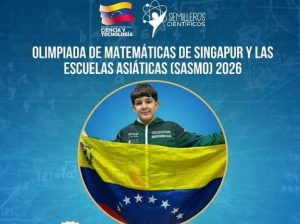Venezolano Ibrahim Rahwan gana medalla de oro en Olimpiada de Matemáticas
