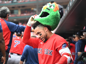 Willson Contreras en dulce momento con Boston