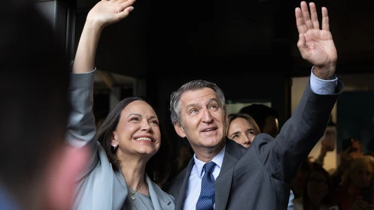 Alberto Núñez Feijóo recibió a María Corina Machado