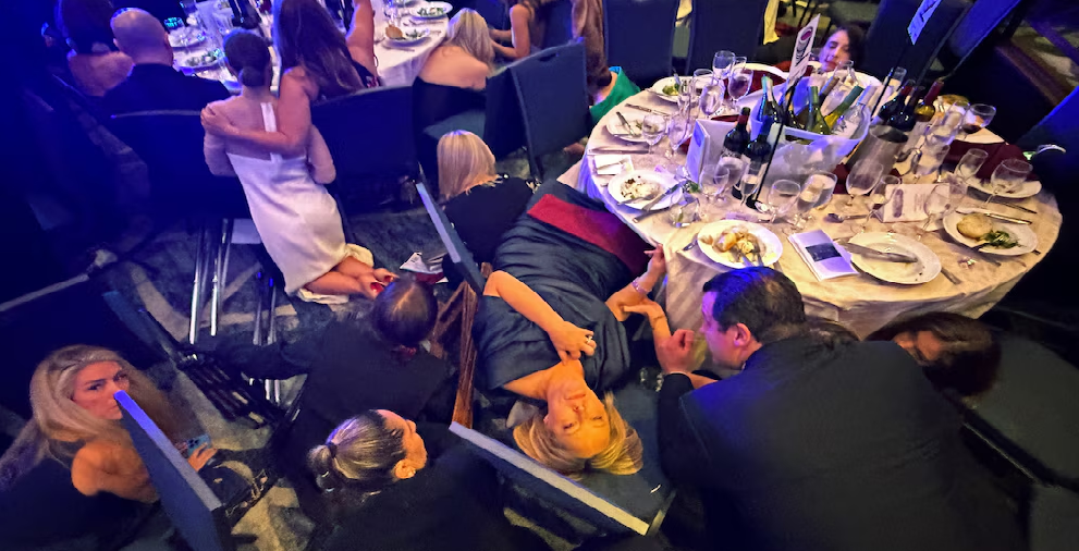 Habló el invitado que siguió comiendo su cena tranquilamente en medio del tiroteo de la gala de Corresponsales la Casa Blanca