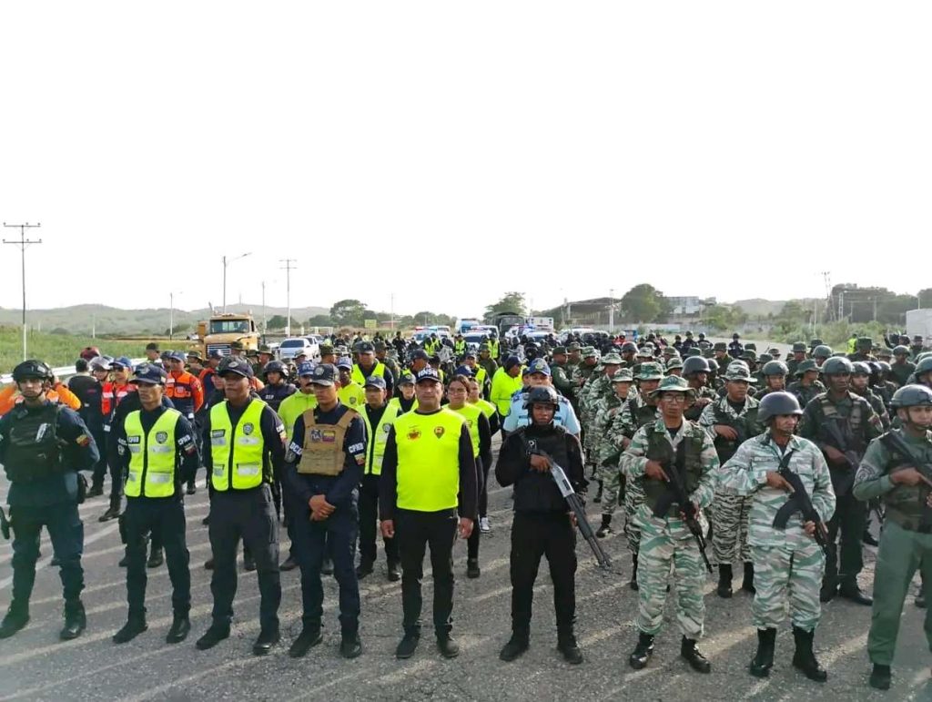 Despliegan 212 efectivos de seguridad en los Valles del Tuy